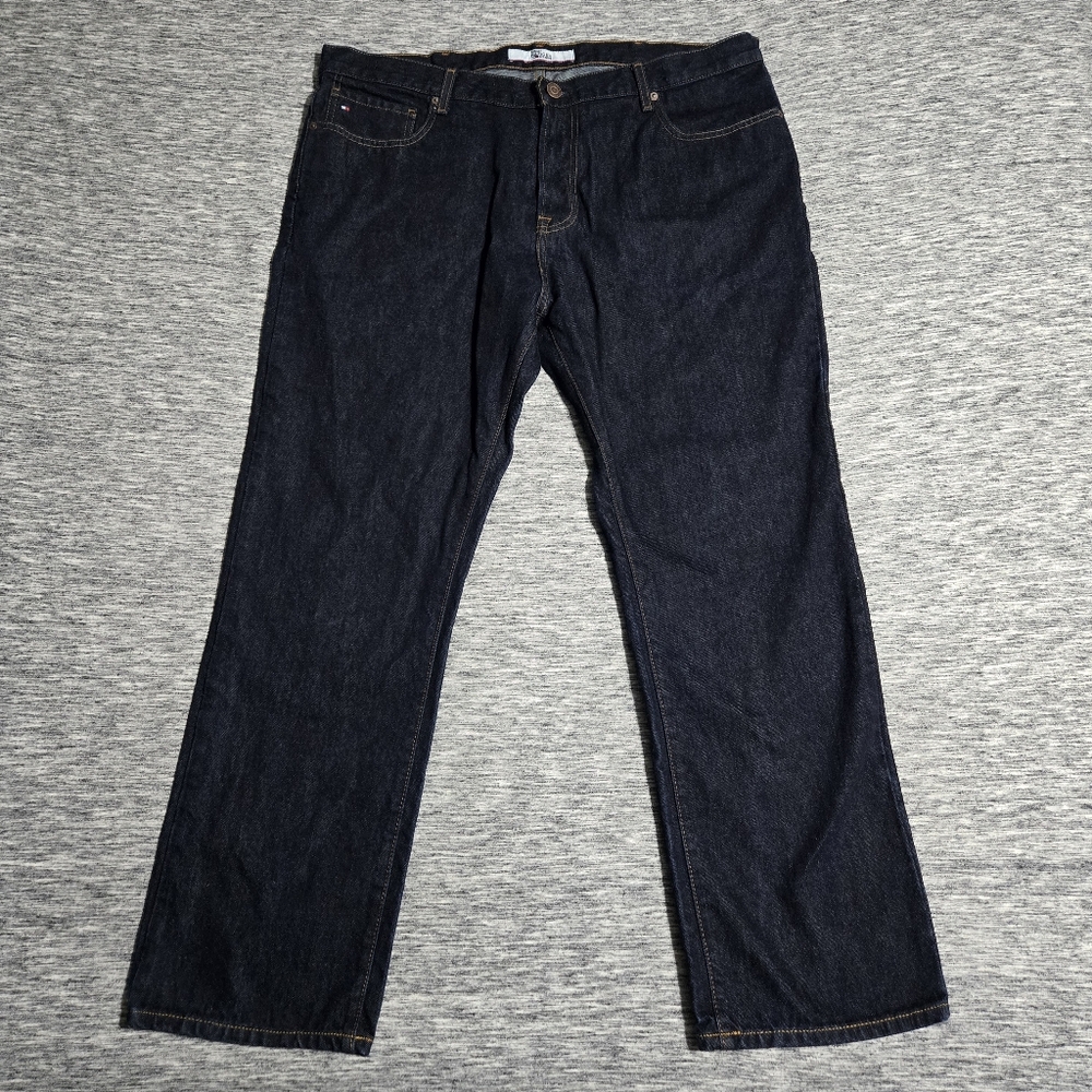 Tommy Hilfiger Jeans Mens 38x30 Classic Fit Straight Pants Blue Denim Mid Rise